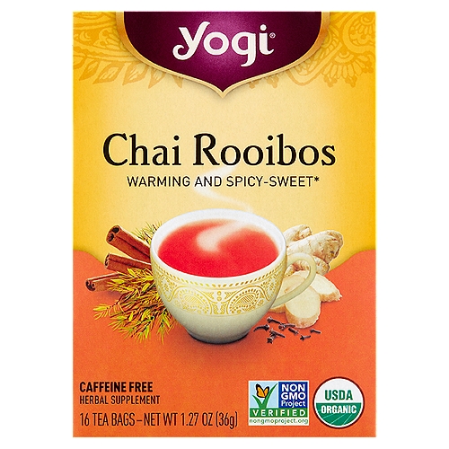 Yogi Chai Rooibos Tea Bags, 16 count, 1.27 oz