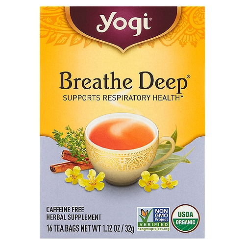 Yogi Breathe Deep Herbal Supplement, 16 count, 1.12 oz