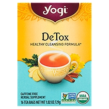 Yogi Detox, Herbal Supplement, 16 Each