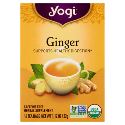 Yogi Ginger Tea Bags, 16 count, 1.12 oz ShopRite