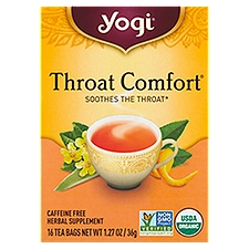 Yogi Tea Bags Throat Comfort, 16 Each
