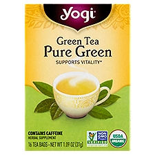 Yogi Tea Bags Pure Green, 16 Each