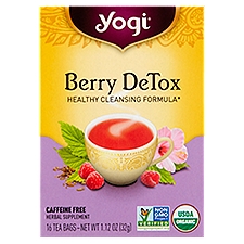 Yogi Berry DeTox, Tea Bags, 16 Each