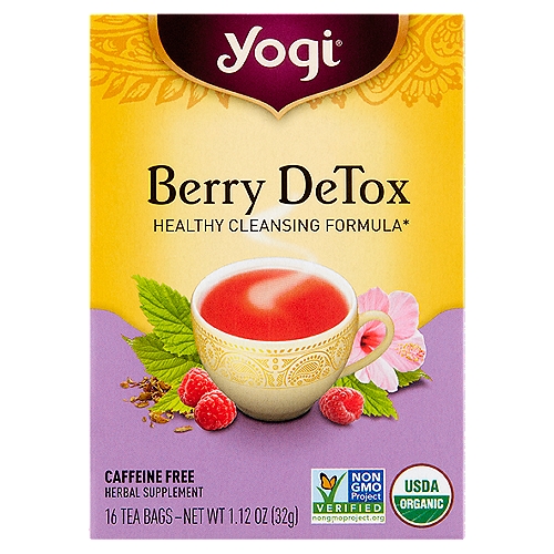 Yogi Berry DeTox Tea Bags, 16 count, 1.12 oz