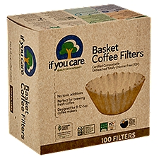 If You Care Basket Coffee Filters, 100 count