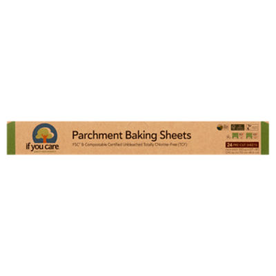  If You Care Parchment Baking Sheets - FSC Certified, 24 ct:  Household Plastic Wrap: Home & Kitchen