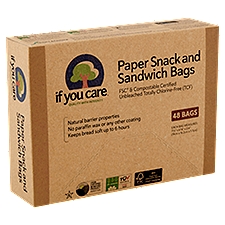If You Care Paper Snack & Sandwich Bags, 48 count