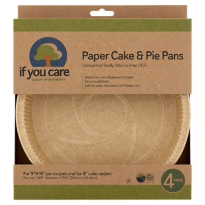 If You Care Paper Cake Pan & Pie Pans, 4 count