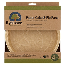 If You Care Paper Cake Pan & Pie Pans, 4 count