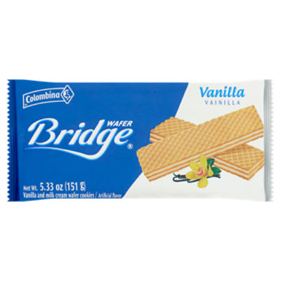Colombina Bridge Vanilla and Milk Cream Wafer Cookies, 5.33 oz - ShopRite