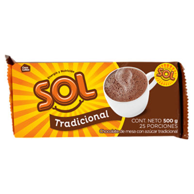 Sol Traditional Sweetened Chocolate, 25 count, 17,6 oz