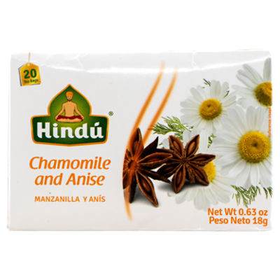 Hindú Chamomile and Anise Tea Bags, 20 count, 0.63 oz
