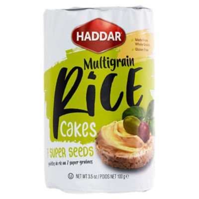 Haddar 7 Super Seeds Multigrain Rice Cakes, 3.5 oz