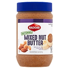 Haddar Natural Mixed Nut Butter, 18 oz