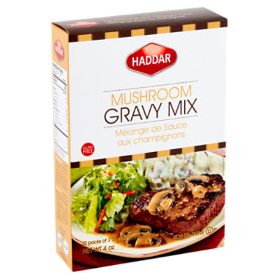 Haddar Mushroom Gravy Mix, 2 oz, 2 count