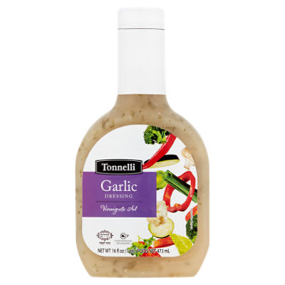 Tonnelli Garlic Dressing, 16 fl oz