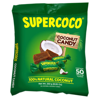 Supercoco Coconut Candy, 50 count, 8.82 oz