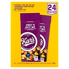 Kar's Sweet 'n Salty Trail Mix, 1.25 oz, 24 count