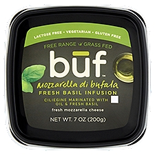 Būf Fresh Basil Infusion, Mozzarella Cheese, 7 Ounce