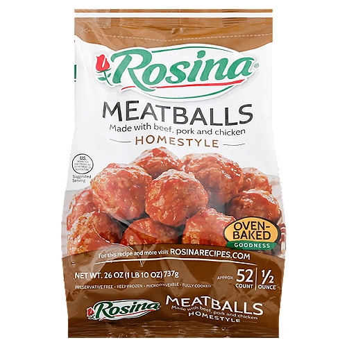 Rosina Homestyle Meatballs, 26 oz