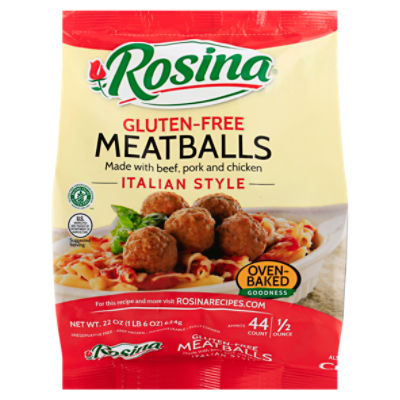 Rosina Italian Style Gluten-Free Meatballs, 44 count, 22 oz