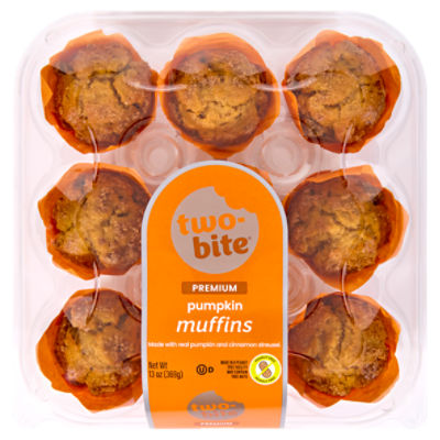 Two-Bite Premium Pumpkin Muffins, 13 oz