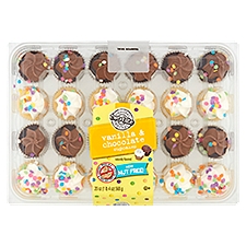Two-Bite Original Vanilla & Chocolate Cupcakes, 24 count, 20 oz
