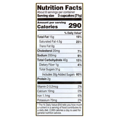 Two-Bite Original Vanilla & Chocolate Cupcakes, 24 count, 20 oz