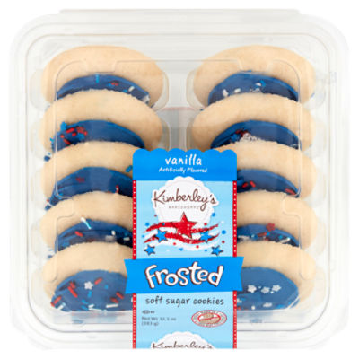 Kimberley's Bakeshoppe Frosted Vanilla Soft Sugar Cookies, 13.5 oz