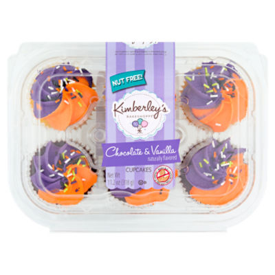 Kimberley's Bakeshoppe Chocolate & Vanilla Cupcakes, 11.2 oz