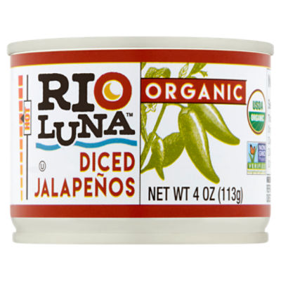Rio Luna Organic Hot Diced Jalapeños, 4 oz