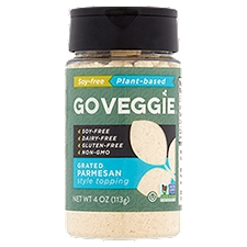 Go Veggie Soy-Free Plant-Based Grated Parmesan Style Topping, 4 oz