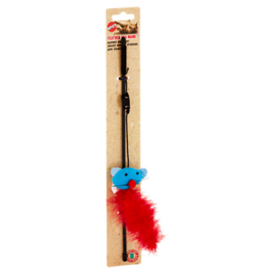 Spot Feather Boa Wand Catnip Cat Toy