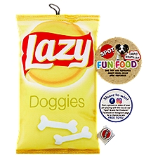 Spot Fun Food Lazy Doggie Chips Dog Toy with Squeaker, 1 Each