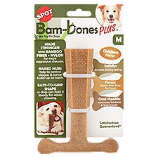Spot Bam-bones Plus 6'' Chicken Flavor M, Chew Toy for Dogs, 1 Each