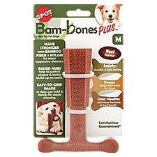 Spot Bam-bones Plus 6'' Beef Flavor M, Chew Toy for Dogs, 1 Each