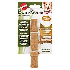 Spot Bam-bones Plus Stick 5.25'' Chicken Flavor Chew Toy for Dogs