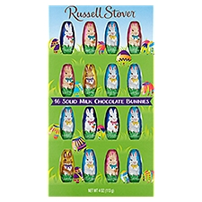 Russell Stover Solid Milk Chocolate Bunnies, 16 count, 4 oz, 4 Ounce