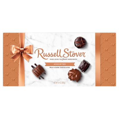 Russell Stover Assorted Milk & Dark Chocolates, 17 count, 9.4 oz