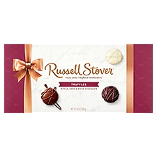 Russell Stover Truffles in Milk, Dark & White Chocolate, 9.4 Ounce