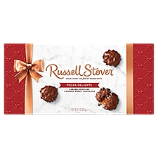 Russell Stover Pecan Delights Caramel & Pecans Covered in Milk Chocolate, 9 count, 8.1 oz