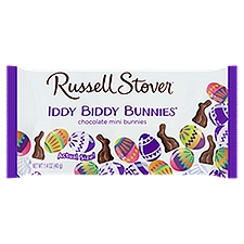 Russell Stover Iddy Biddy Bunnies Chocolate Mini Bunnies, 1.4 oz