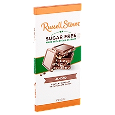 Russell Stover Chocolate Candy Sugar Free Almond, 3 Ounce