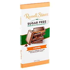 Russell Stover Chocolate Candy Sugar Free Caramel, 3 Ounce