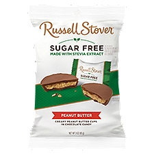 Russell Stover Sugar Free Peanut Butter Cups in Chocolate Candy, 3 oz, 3 Ounce