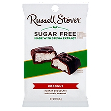 Russell Stover Sugar Free Coconut in Dark Chocolate Candy, 3 oz