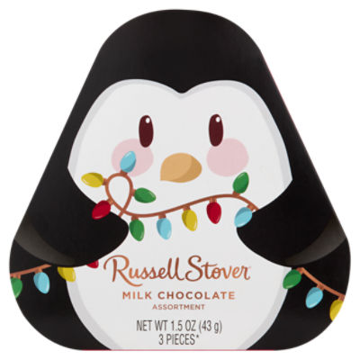 Russell Stover Milk Chocolate Assortment, 3 count, 1.5 oz
