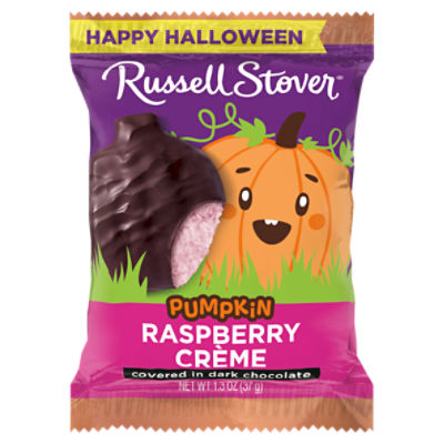 Russell Stover Raspberry Crème Covered in Dark Chocolate Pumpkin, 1.3 oz