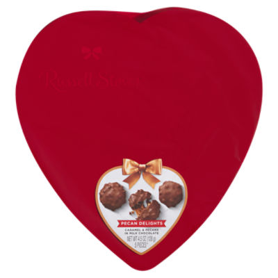 Russell Stover Pecan Delights Caramel & Pecans in Milk Chocolate Candy, 5 count, 4.5 oz, 4.5 Ounce