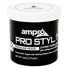 Ampro Pro Styl Regular Hold, Protein Styling Gel, 6 Ounce